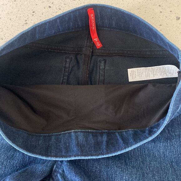 SPANX Jean-ish Ankle Leggings Twilight Rinse Denim Women's Size M - Picture 7 of 13